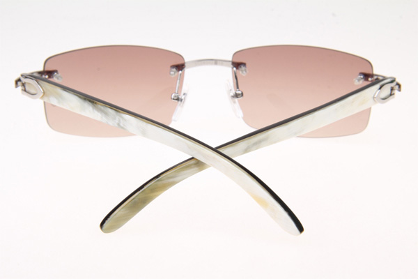 CT 3524012 White mix Black Buffalo Sunglasses In Silver Brown