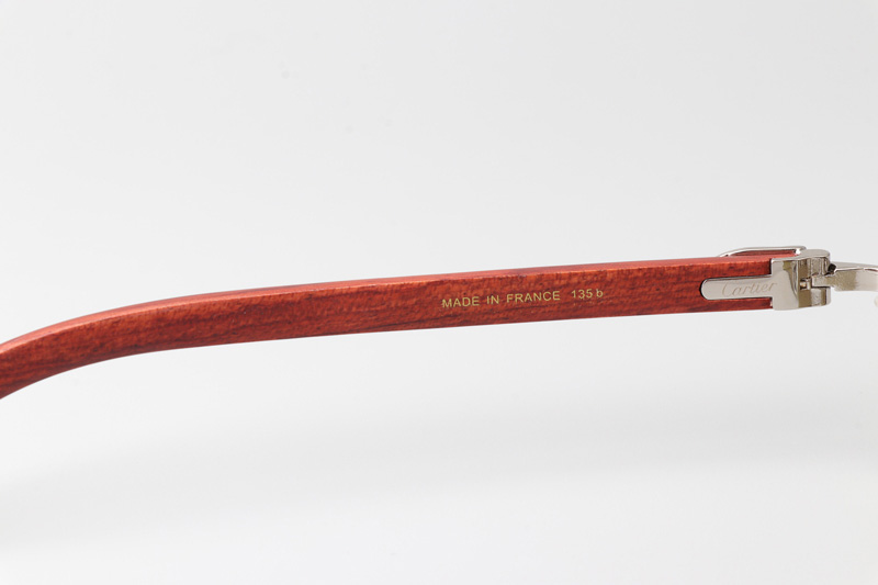 CT 3524012 Wood Sunglasses Silver Brown