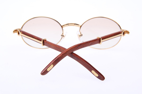 CT 51551348 Wood Sunglasses In Gold Brown
