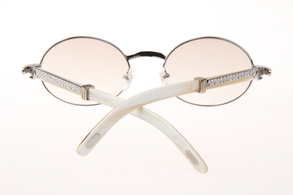 CT 7550178 55-22 Diamond White Buffalo Sunglasses In Silver Gradient Brown