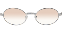 CT 7550178 55-22 Diamond White Buffalo Sunglasses In Silver Gradient Brown