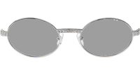 CT 7550178 55-22 Diamond Wood Sunglasses In Silver Grey