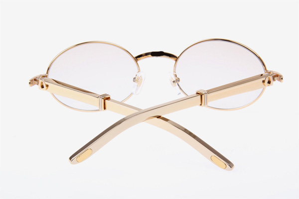 CT 7550178 55-22 Gold Stainless Steel Sunglasses In Gold Brown