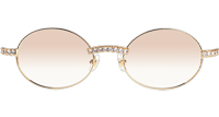 CT 7550178 55-22 New Diamond Wood Sunglasses In Gold Gradient Brown