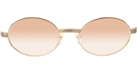 CT 7550178 55-22 White Mix Black Buffalo Sunglasses In Gold Brown