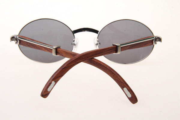 CT 7550178 55-22 Wood Sunglasses In Silver All Grey