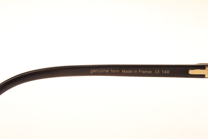 CT 8300818 White Mix Black Buffalo Sunglasses In Gold Gradient Green