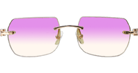 CT 8300818 White Mix Black Buffalo Sunglasses In Gold Gradient Purple