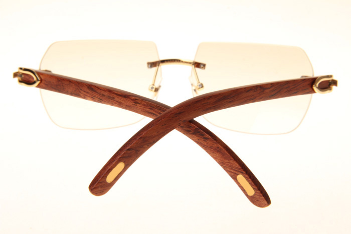 CT 8300818 Wood Sunglasses In Gold Gradient Brown