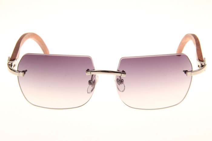 CT 8300818 Wood Sunglasses In Silver Gradient Grey