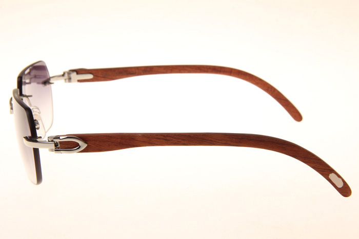 CT 8300818 Wood Sunglasses In Silver Gradient Grey