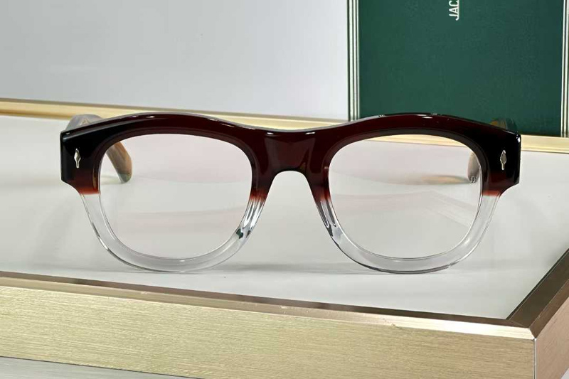 Caan Eyeglasses Red Transparent