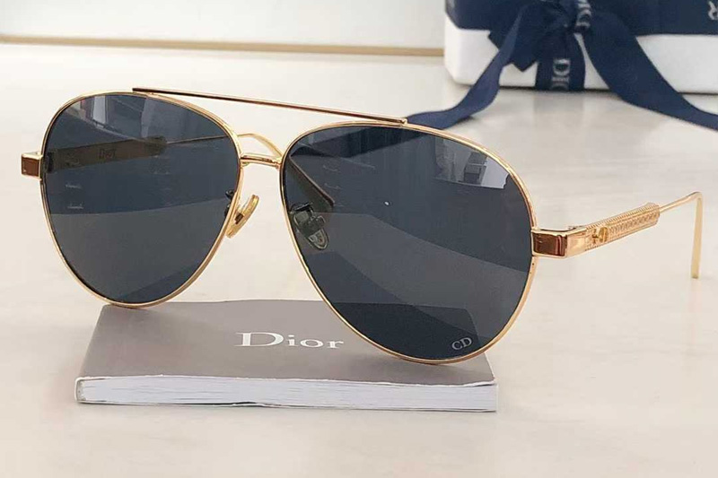 Cannage A1U Sunglasses Gold Blue