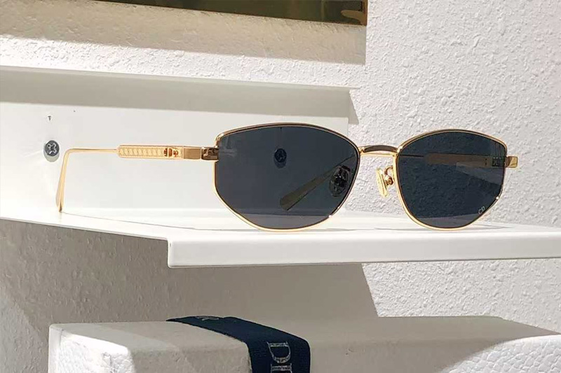 Cannage B1U Sunglasses Gold Gray