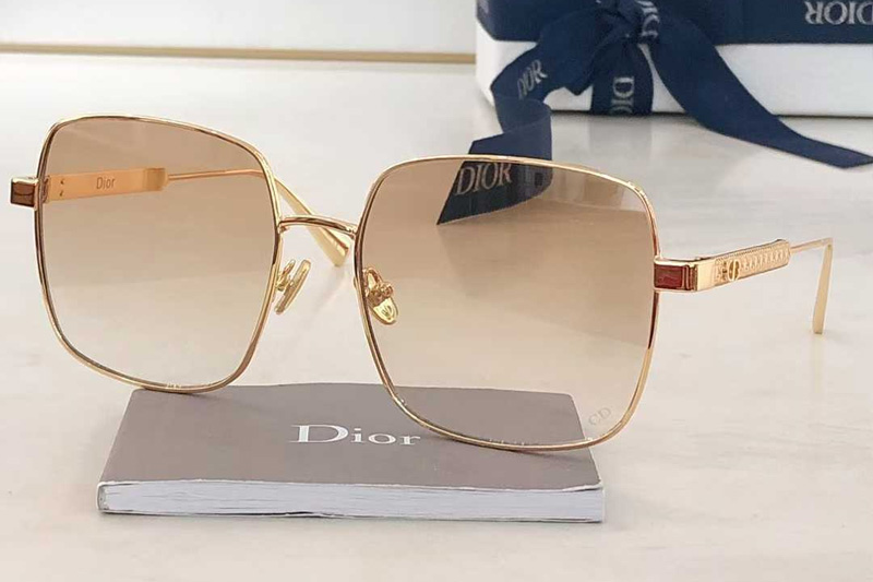 Cannage S1U Sunglasses Gold Gradient Brown