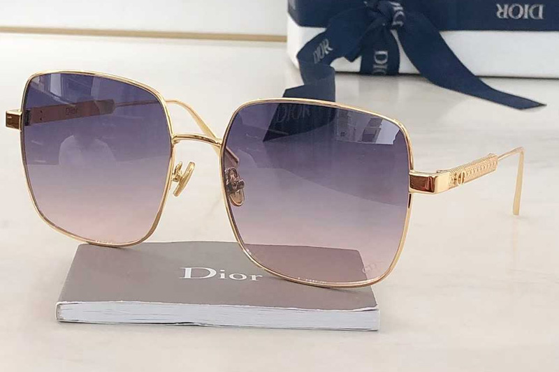 Cannage S1U Sunglasses Gold Gradient Purple