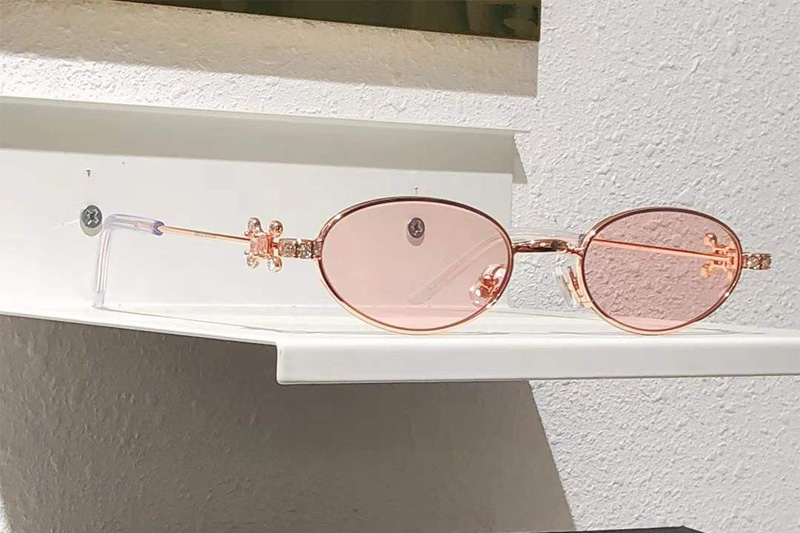 Carat Sunglasses Rose Gold Pink