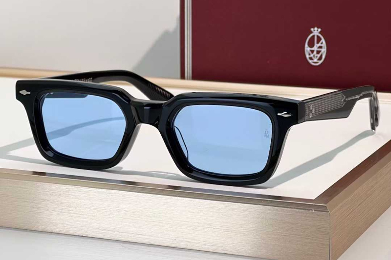 Casablanca Sunglasses Black Silver Blue