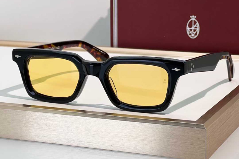 Casablanca Sunglasses Black Tortoise Yellow