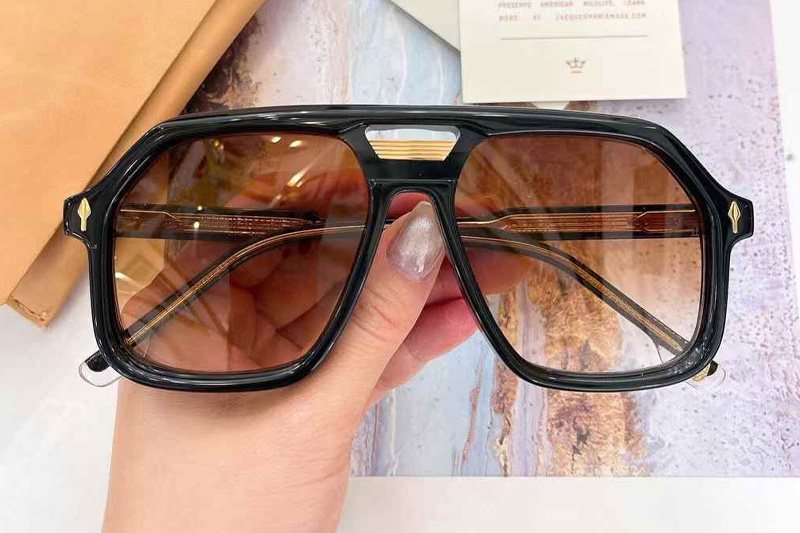 Casius Sunglasses Black Gradient Brown