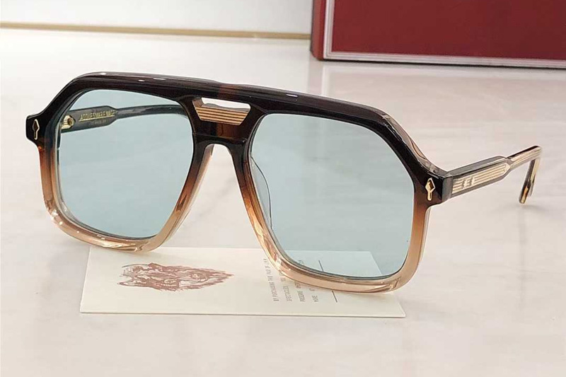 Casius Sunglasses Red Transparent Blue