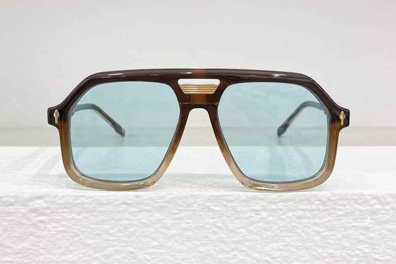 Casius Sunglasses Red Transparent Blue