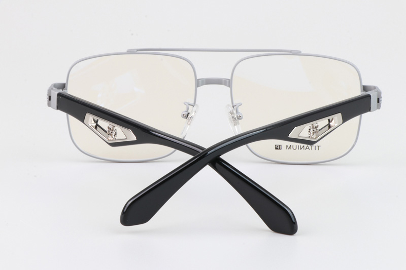 Cato Eyeglasses Silver Black