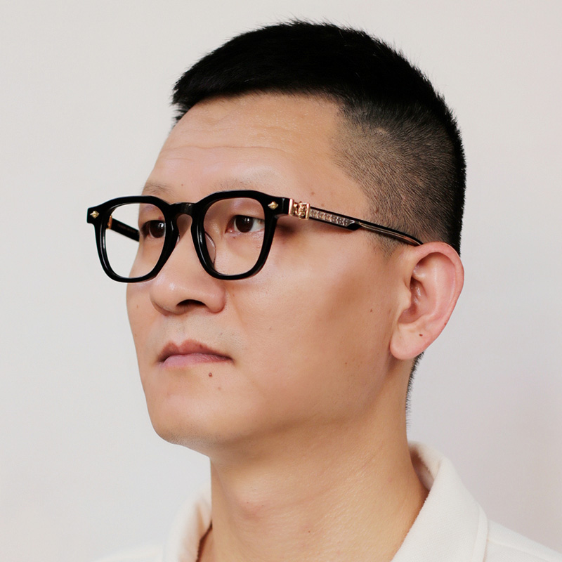 Chirp Chirp Eyeglasses Black Gold