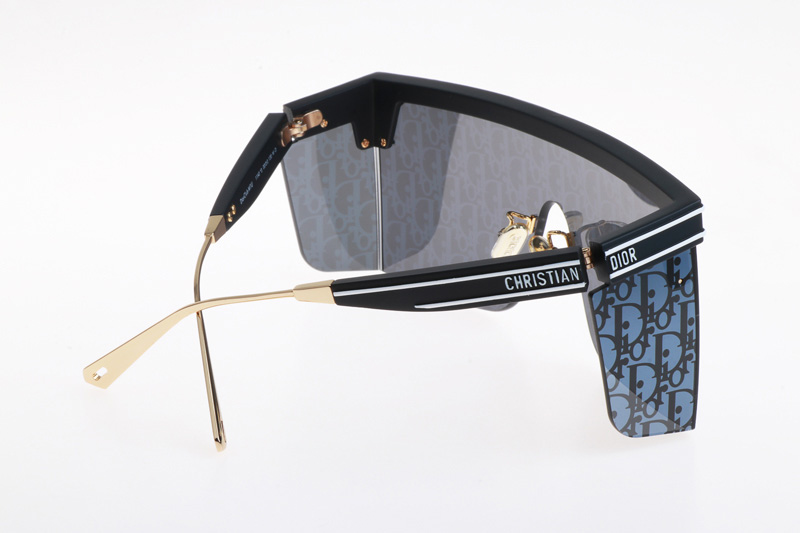 Club M1U Sunglasses Black Silver Logo