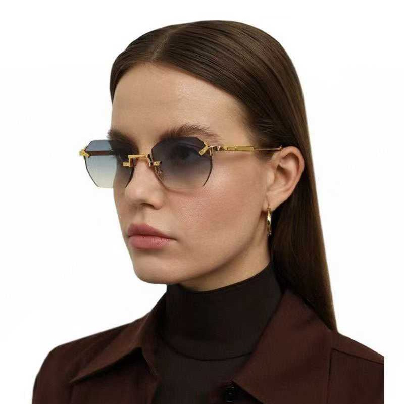 Curtis Sunglasses Gold Gradient Blue