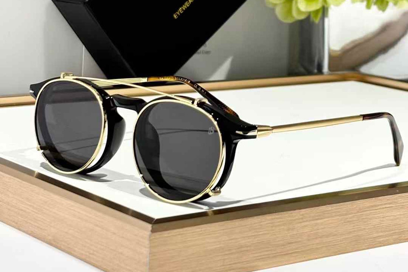 DB1003GCS Sunglasses Black Gold Gray