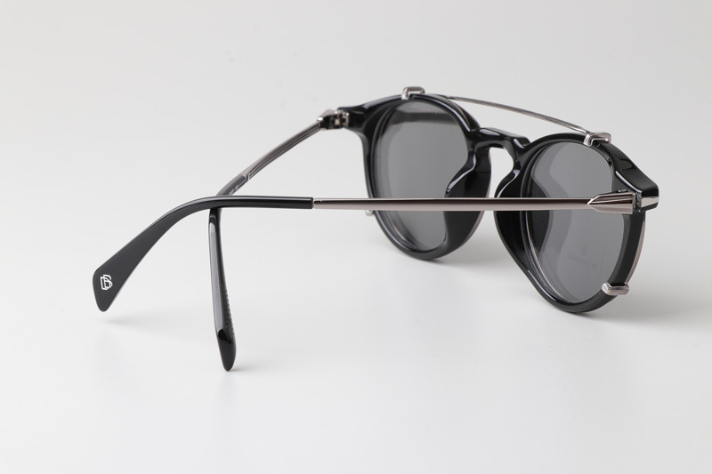DB1003GCS Sunglasses Black Silver Gray