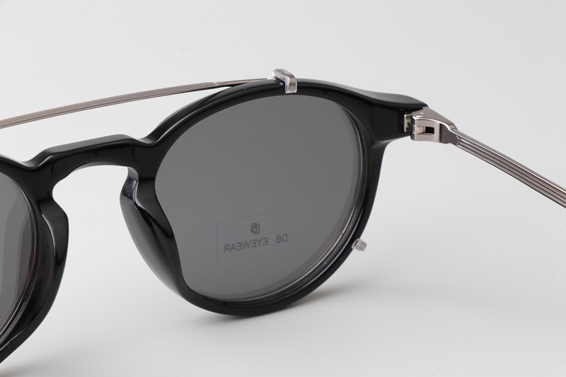 DB1003GCS Sunglasses Black Silver Gray
