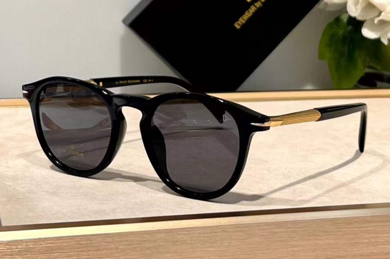 DB1114S Sunglasses Black Gold Gray