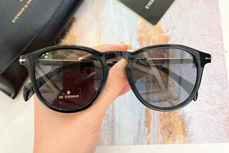 DB1114S Sunglasses Black Gold Gray