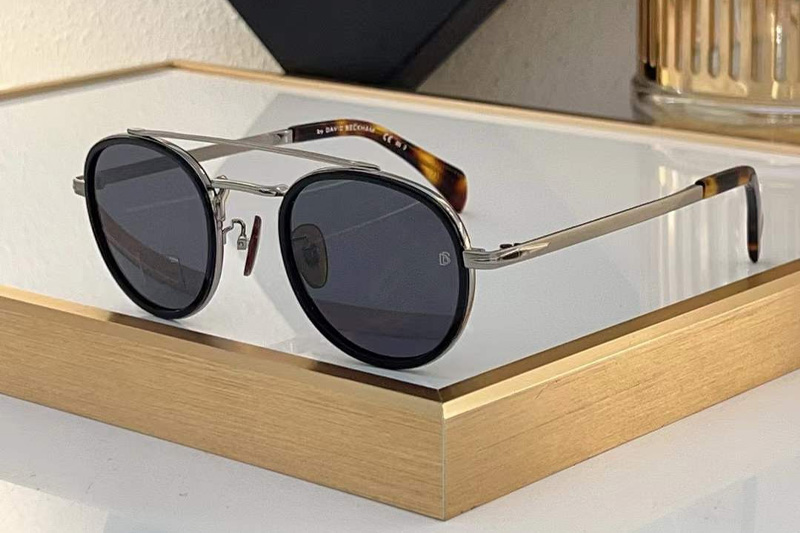 DB7036S Sunglasses Black Silver Gray