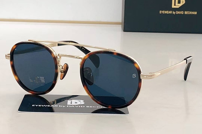 DB7036S Sunglasses Tortoise Gold Blue