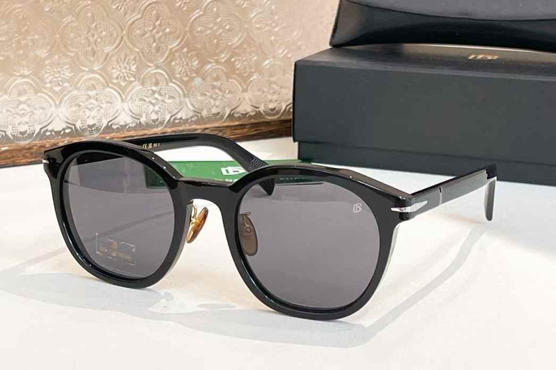 DB7058FS Sunglasses Black Gray