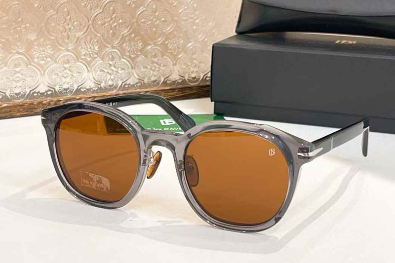 DB7058FS Sunglasses Gray Brown