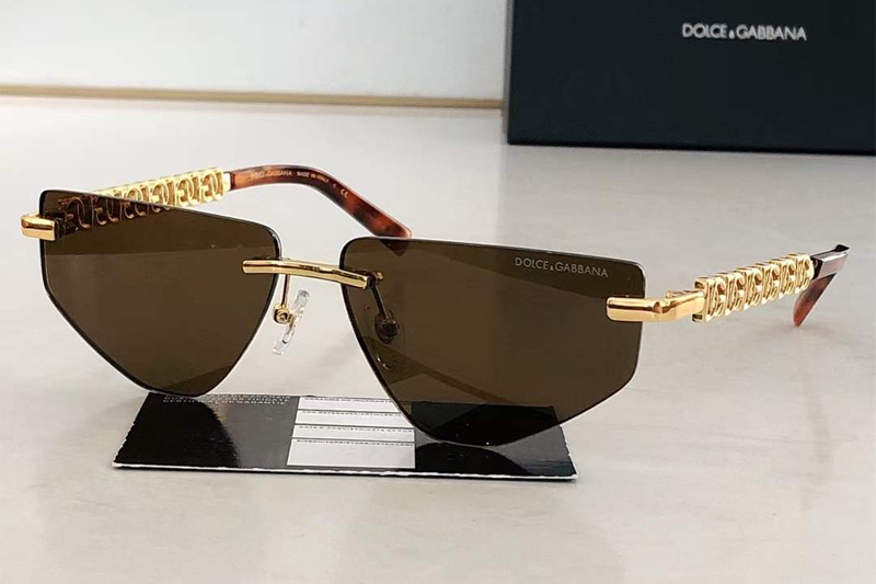 DG2301 Sunglasses Gold Tortoise Brown