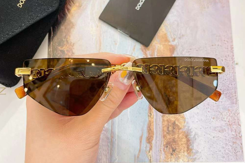 DG2301 Sunglasses Gold Tortoise Brown