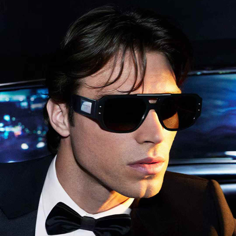 DG4482 Sunglasses Black Silver Gray