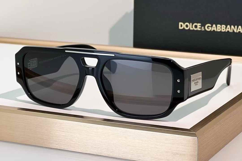 DG4482 Sunglasses Black Silver Gray