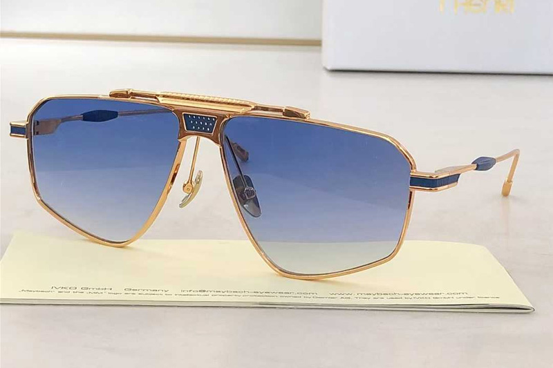 DML003 Sunglasses Gold Gradient Blue