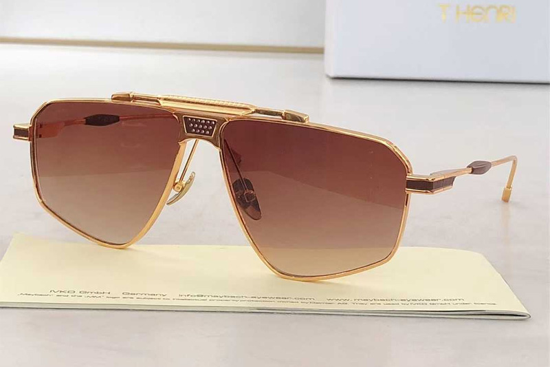 DML003 Sunglasses Gold Gradient Brown