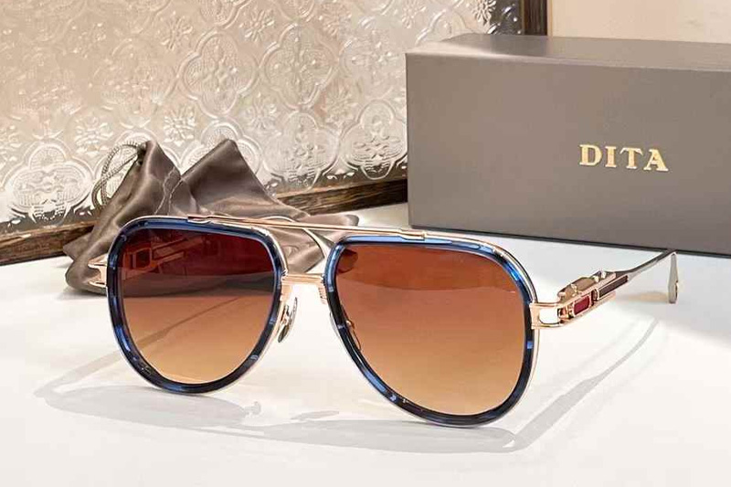 DTS312 Sunglasses Blue Gradient Brown