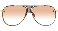 DT Decade Two Sunglasses In Black Gold Gradient Brown