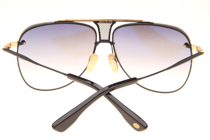DT Decade Two Sunglasses In Black Gold Gradient Grey