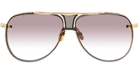 DT Decade Two Sunglasses In Black Gold Gradient Grey