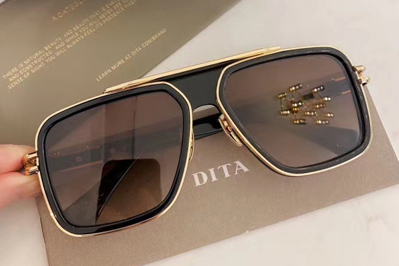 DT GRAND-LXN-EVO Sunglasses In Black Gold Gradient Brown